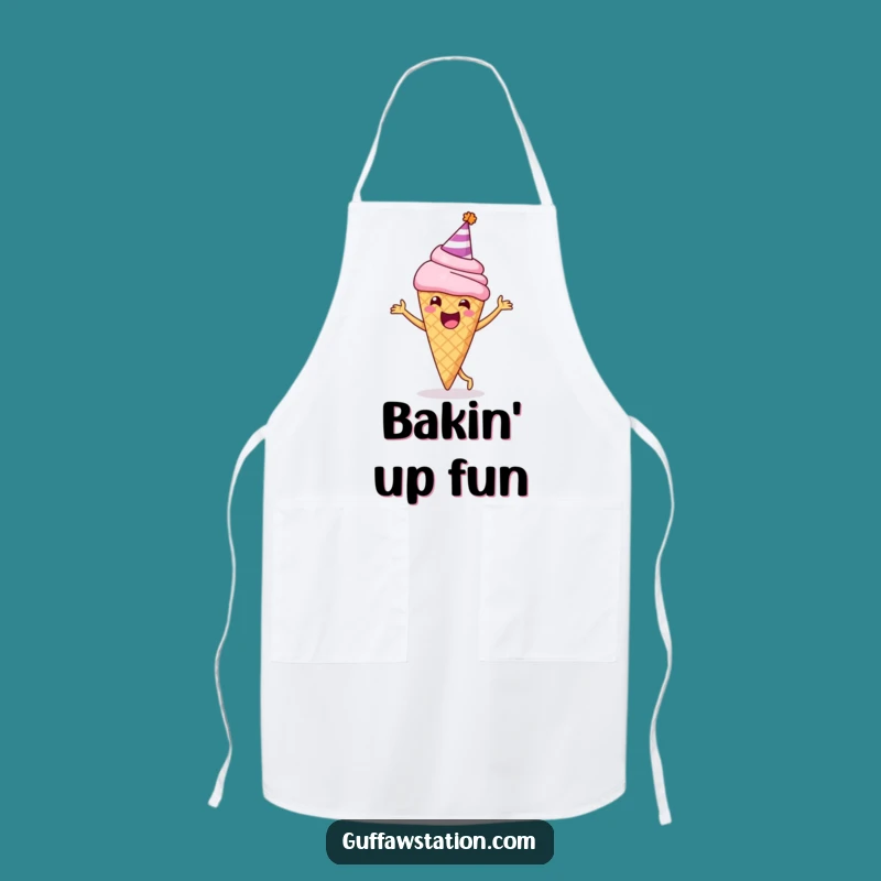 Funny Dancing Ice Cream Apron: Cook with Fun with This Hilarious Dessert Design
