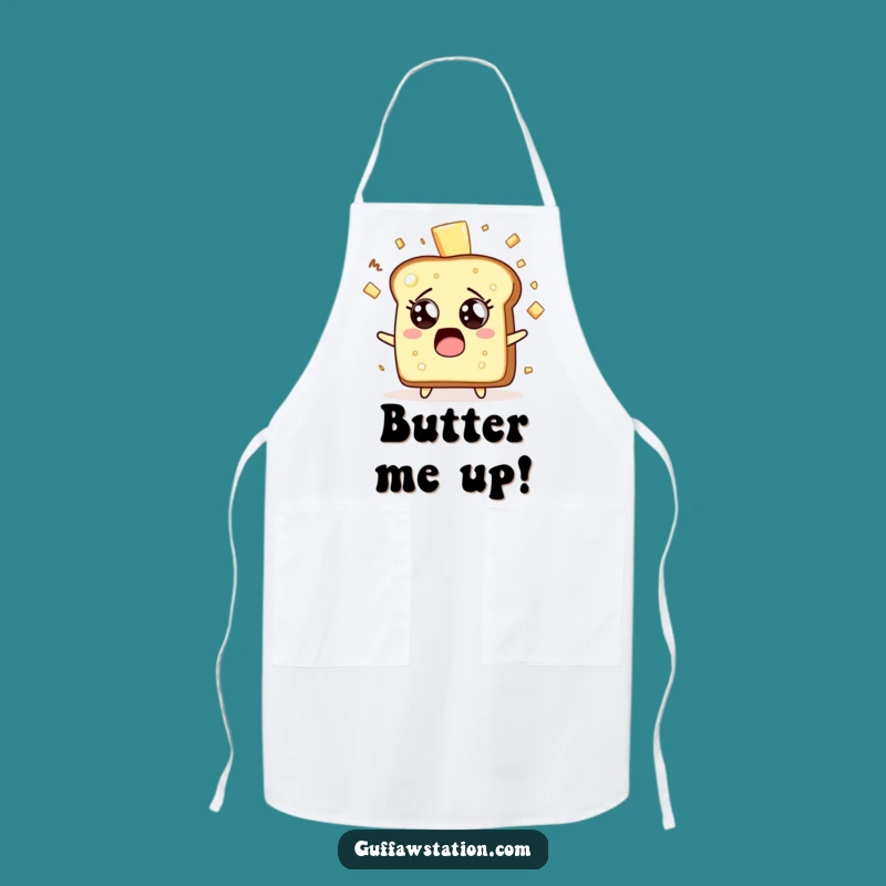 Funny Toast Chaos Apron - Breakfast Kitchen Gift for Messy Cooks
