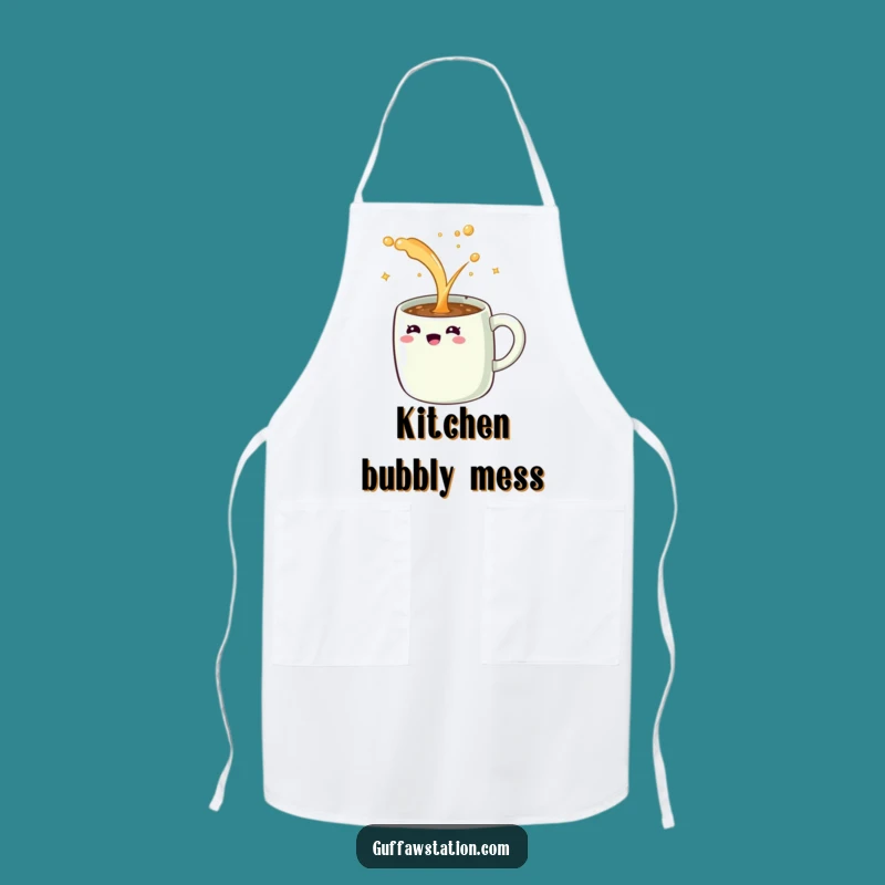 Funny Giggling Mug Apron: Cook with Joy with This Hilarious Overflowing Design