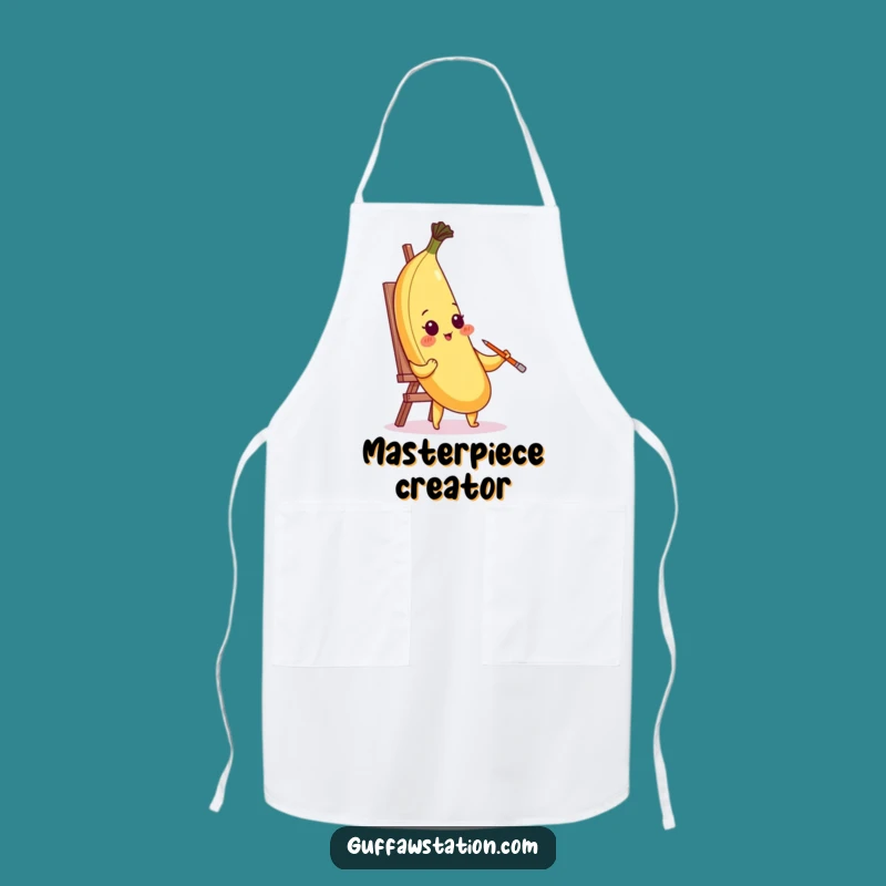 Funny Blushing Banana Apron: Cook and Create with Hilarious Artistic Flair