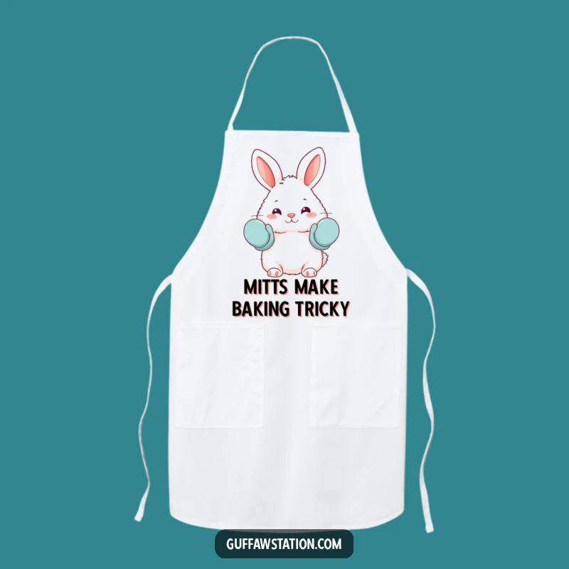 Funny Bunny Oven Mitts Apron - Adorable Baker's Protection Gift