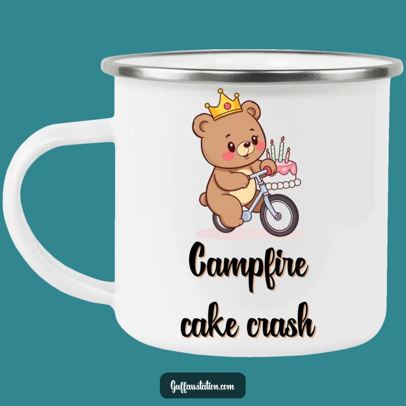 Funny Birthday Bear Unicycle Camp Mug - Hilarious Outdoor Adventure Gift
