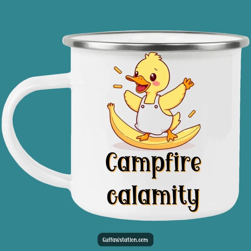 Funny Duck Fries Camping Mug: Hilarious Sips for Your Clumsy Adventures