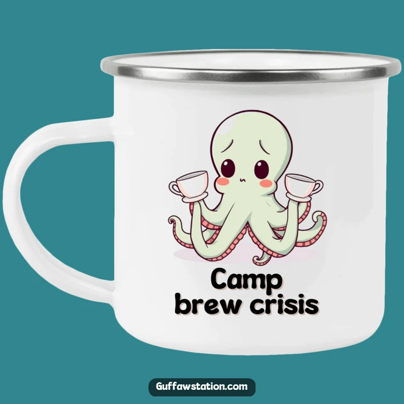 Funny Octopus Teacup Camping Mug: Adventure with a Splash of Humor!