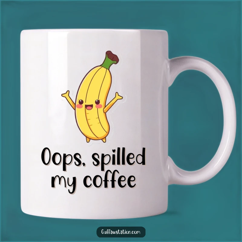 Funny Banana Slip Mug: Hilarious Arms Flailing Action Gift