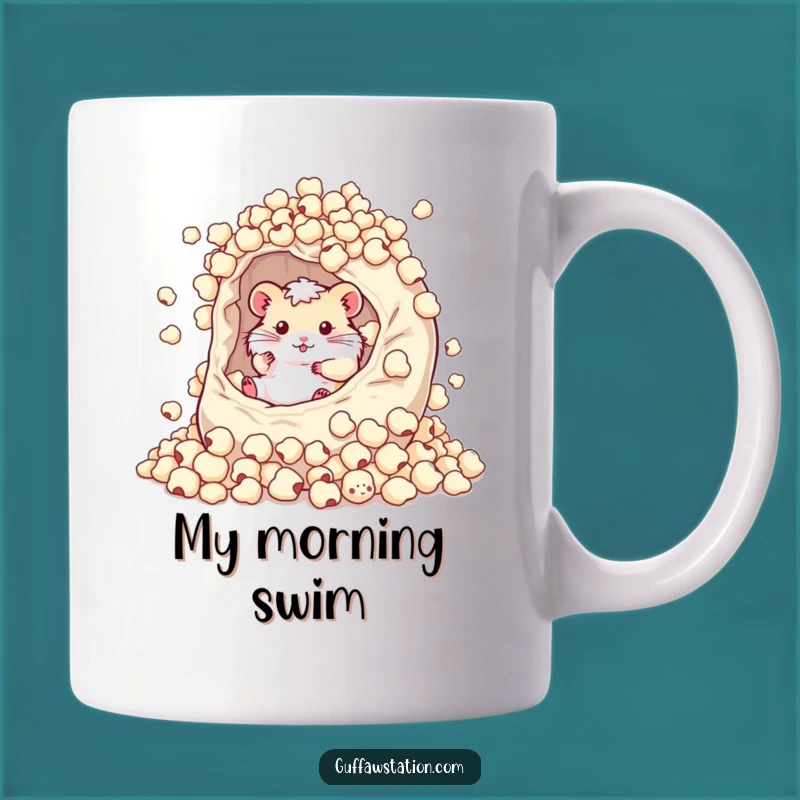 Funny Hamster Cereal Bowl Mug - Hilarious Breakfast Buddy Gift for Cereal Lovers