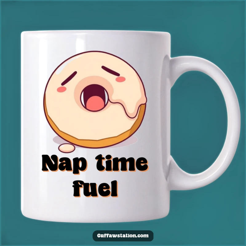Funny Sleepy Donut Ceramic Mug - Hilarious Breakfast Gift for Coffee Lovers