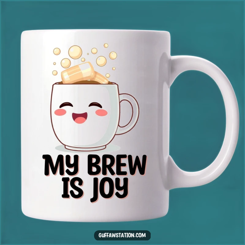 Funny Laughter Mug: Overflowing Coffee Cup Design, Perfect Funny Gift for Coffee Lovers