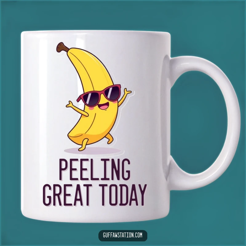 Funny Happy Banana Cartwheel Mug: Hilarious Tropical Gift!