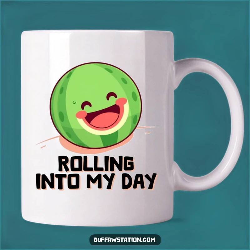 Funny Rolling Watermelon Mug: Joyful Summer Fruit Design - Perfect Funny Gift!