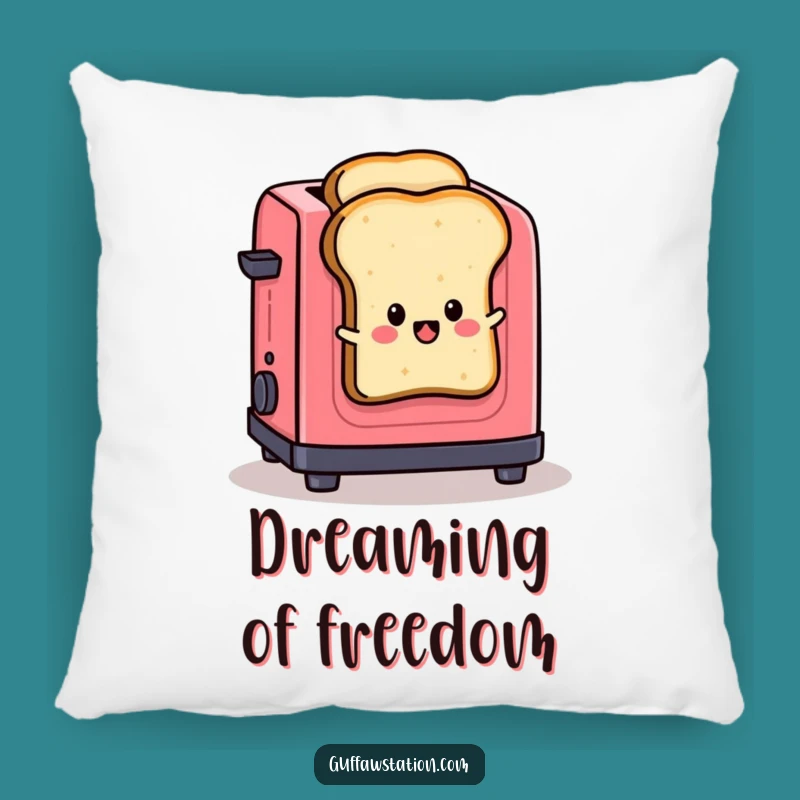 Funny Toast Pillow: Cozy & Hilarious Breakfast Escape Cushion - Perfect Funny Gift!