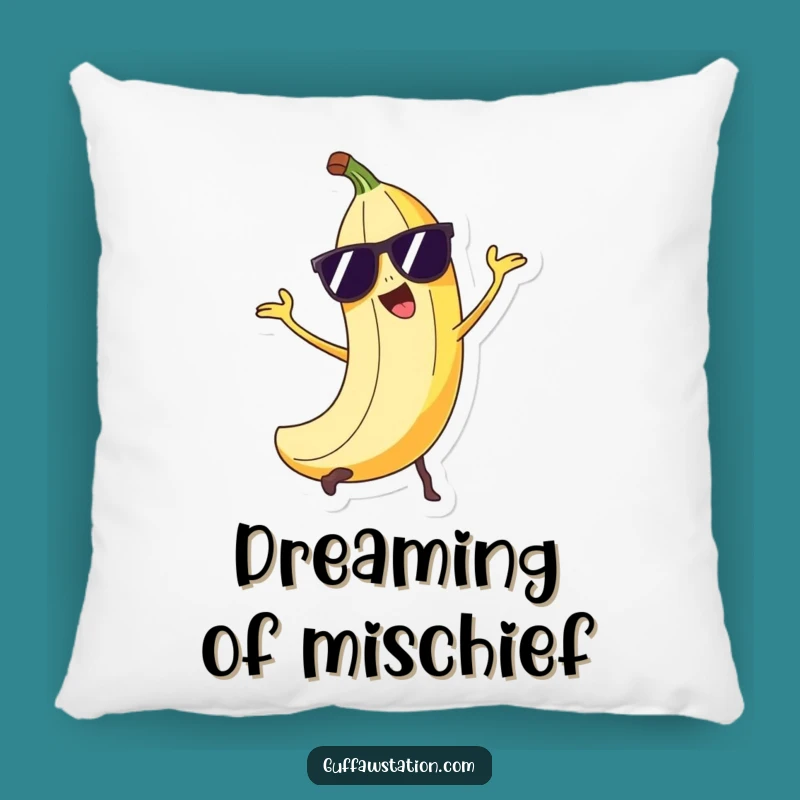Funny Banana Peel Mischief Pillow - Comfy Prankster Decor Gift