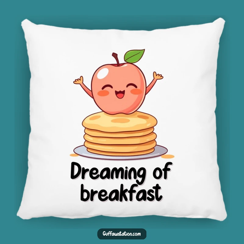 Funny Blushing Apple Pillow - Cozy Breakfast Vibes, The Most Adorable Funny Gift
