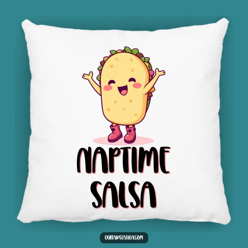 Funny Taco Dance Pillow: Cozy Happy Cartoon Character Cushion Gift