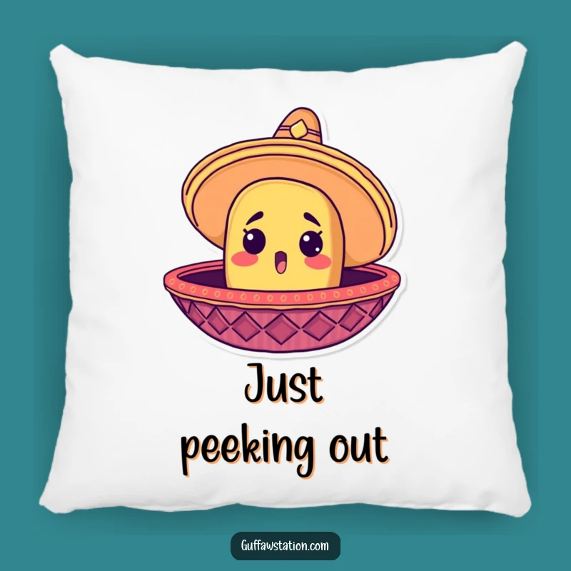 Funny Taco Sombrero Pillow: Soft & Surprised Comfort, Gift!