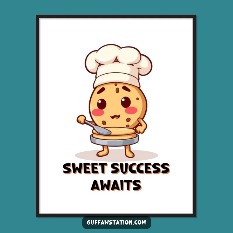 Funny Cookie Chef Digital Art - Instant Culinary Decor!