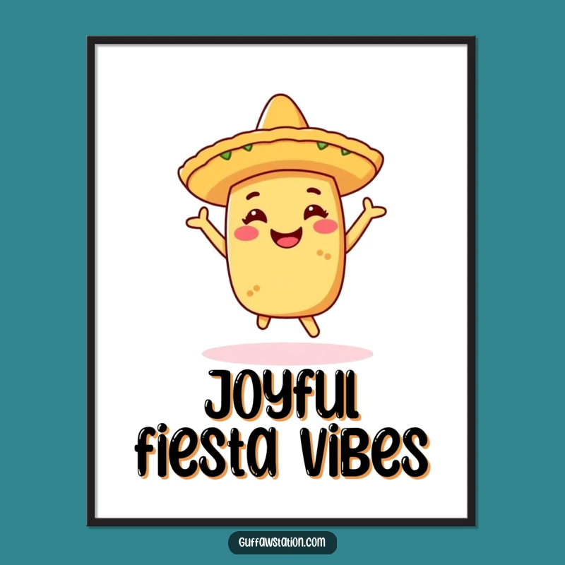 Funny Taco Dancing Digital Print - Instant Fiesta Art Gift