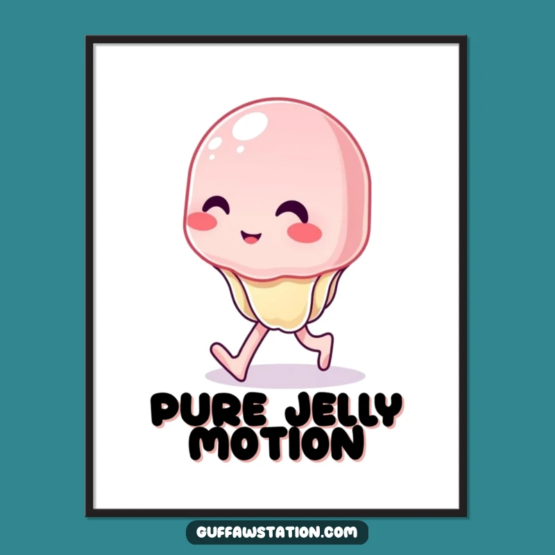 Funny Wobbly Jelly Digital Art Print: Hilarious Wobble for Instant Wall Decor