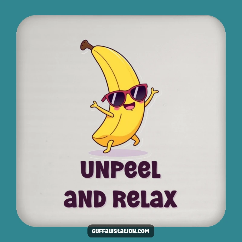 Funny Banana Cartwheel Coasters: Protect Surfaces with Tropical Style!