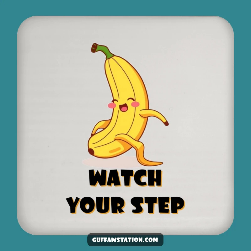 Funny Banana Slipping Coaster - Exaggerated Flair Drink Protector