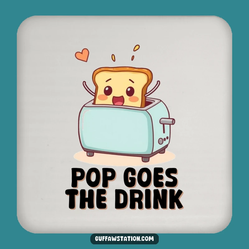 Funny Flying Toast Drink Coaster: Protect Surfaces with This Hilarious Breakfast Art