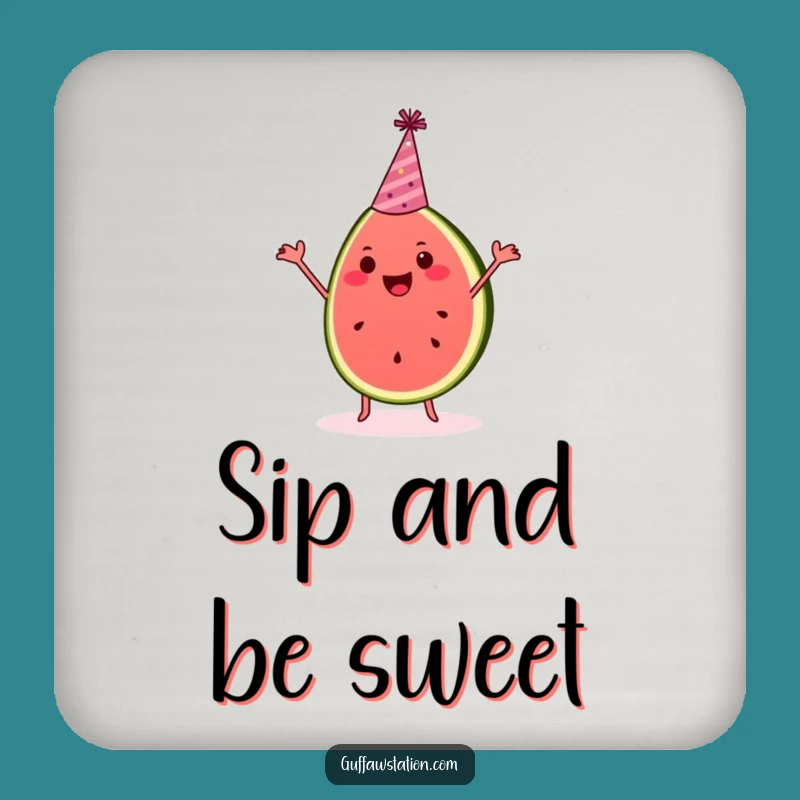 Funny Watermelon Coaster - Protect Surfaces with Party Style!