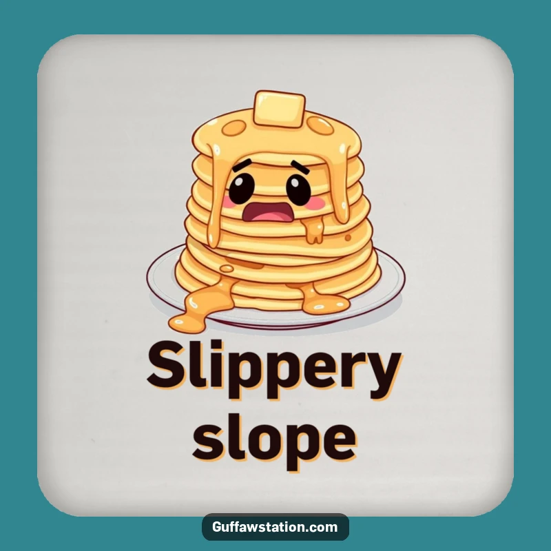 Funny Pancakes Sliding Coasters: Protect Surfaces with Breakfast Charm!