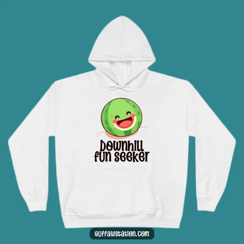 Cozy Funny Rolling Watermelon Hoodie: Warm & Joyful Summer Design - Fantastic Funny Gift!