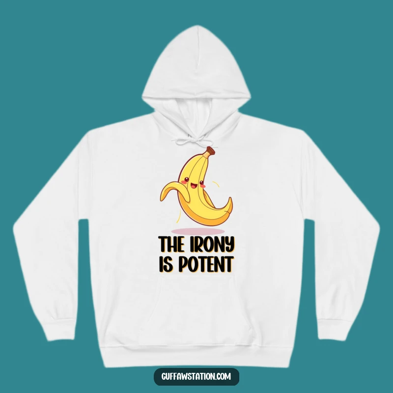 Funny Banana Peel Hoodie: Stay Cozy with this Self-Slipping Character