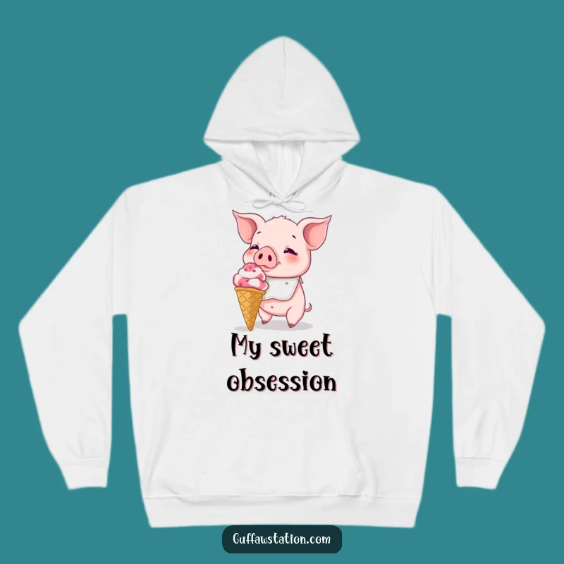 Funny Piglet Ice Cream Hoodie: Cozy Up in Hilarious Sweetness & Comfort
