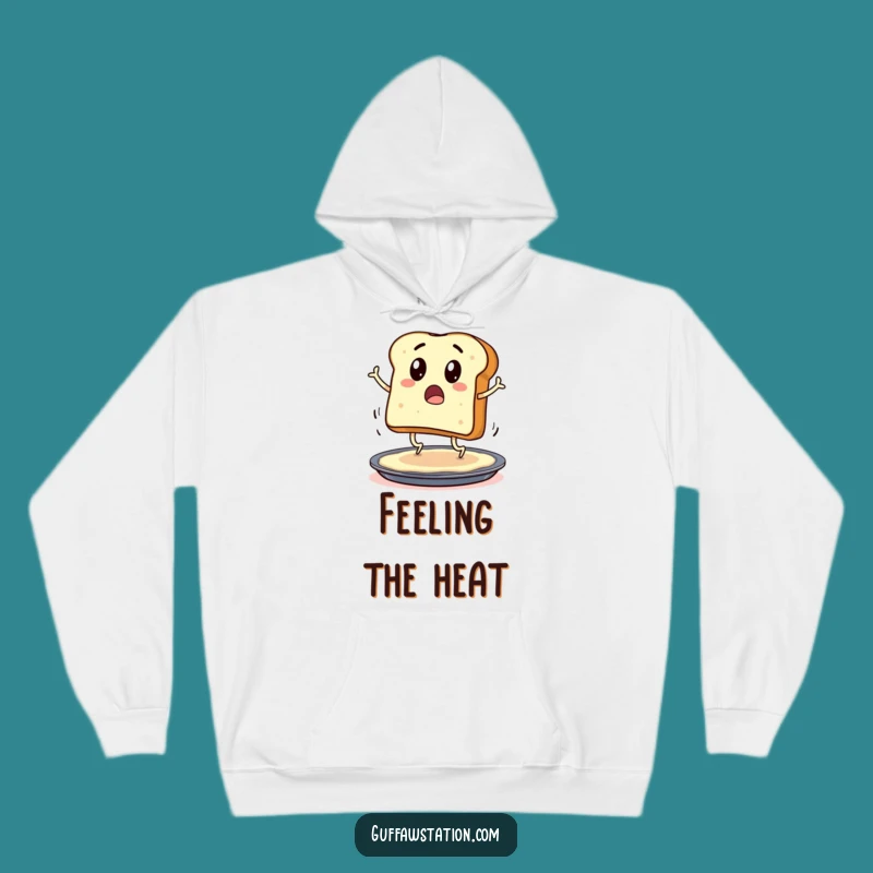 Funny Toast Hops Hoodie: Cozy Surprised Cartoon Character Sweatshirt Gift