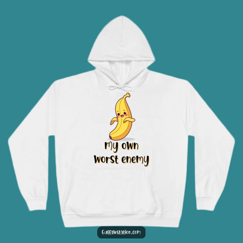 Funny Clumsy Banana Hoodie: Stay Cozy with This Hilarious Fruit Fail Design