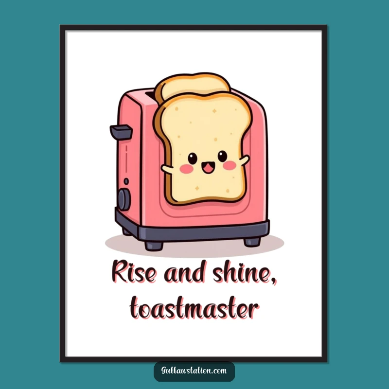 Funny Free Printable Wall Art: Toast's Great Escape! Downloadable Humorous Art for Your Home.