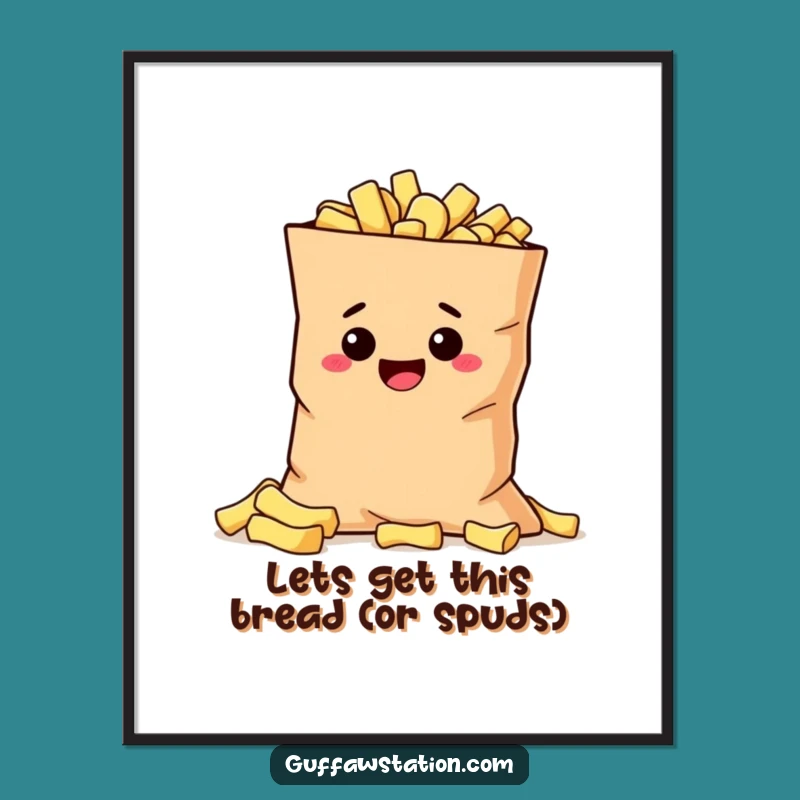 Mischievous Potato Free Printable Wall Art - Funny Downloadable Decor for Snack Lovers!