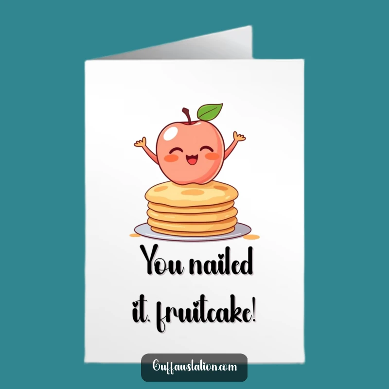 Free Printable Apple Pancakes Congrats Card - Hilarious Downloadable Celebration Greeting