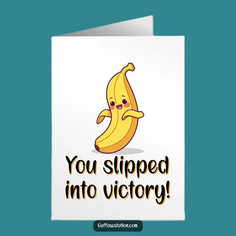 Free Printable Funny Banana Congrats Card: Celebrate Wins with a Comedic Slip