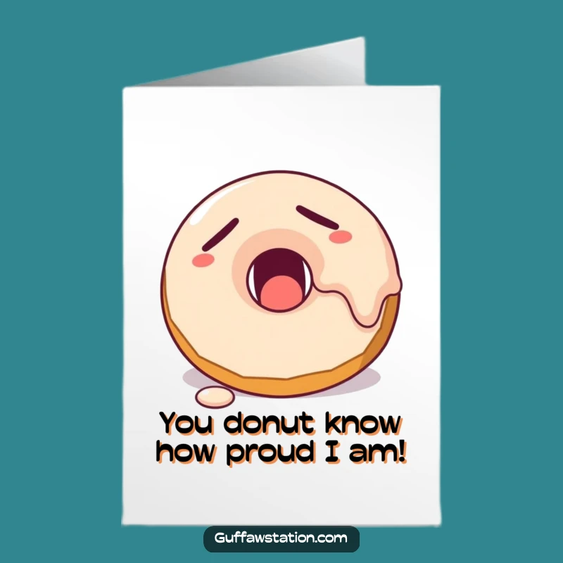 Free Printable Congrats Card: Donut Celebrate! - Funny Downloadable Achievement Gift!