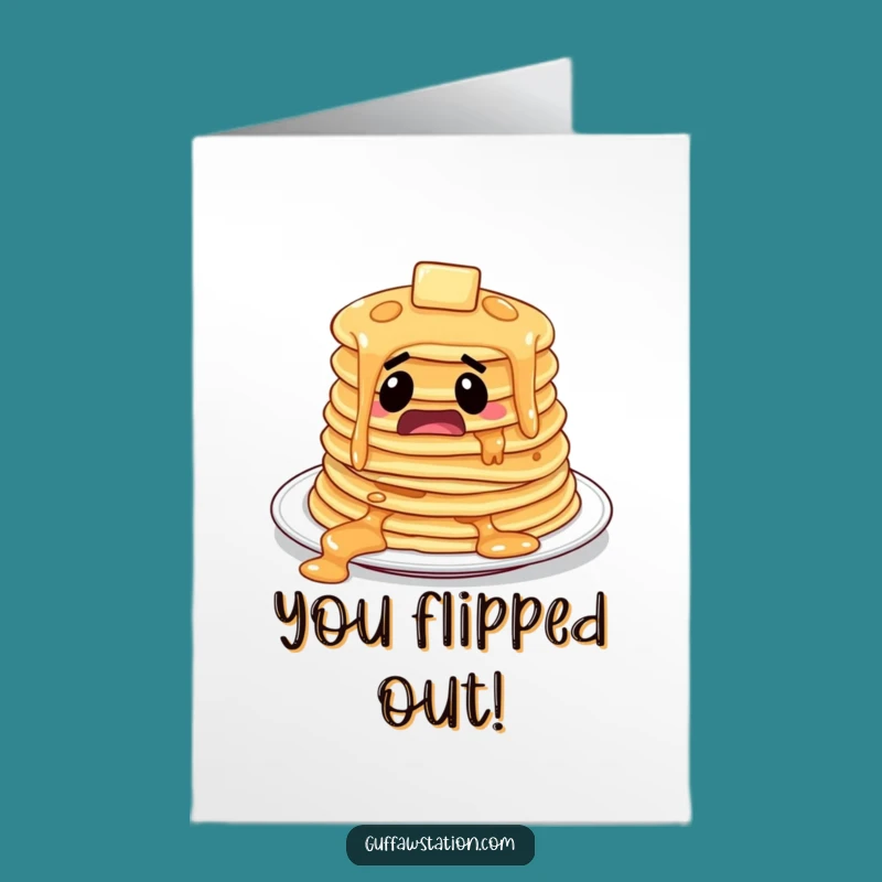 Free Printable Startled Pancakes Congrats Card - Funny Downloadable Achievement Gift