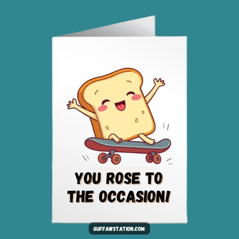 Free Printable Congratulations Card: Bread Skater Fails - Funny Downloadable Congrats Gift