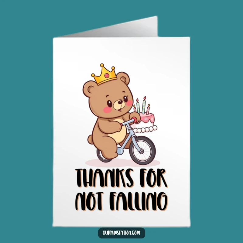 Free Printable Cheerful Mouse Thank You Card: Giant Pancake Chaos Downloadable Gratitude