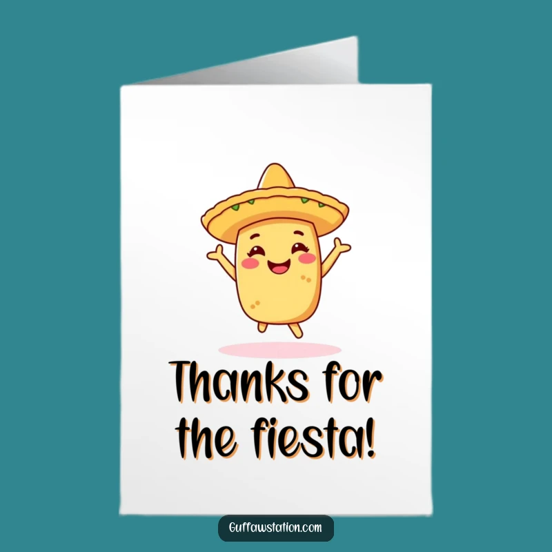 Hilarious Free Printable Thank You Card: Dancing Taco Downloadable Gift of Thanks