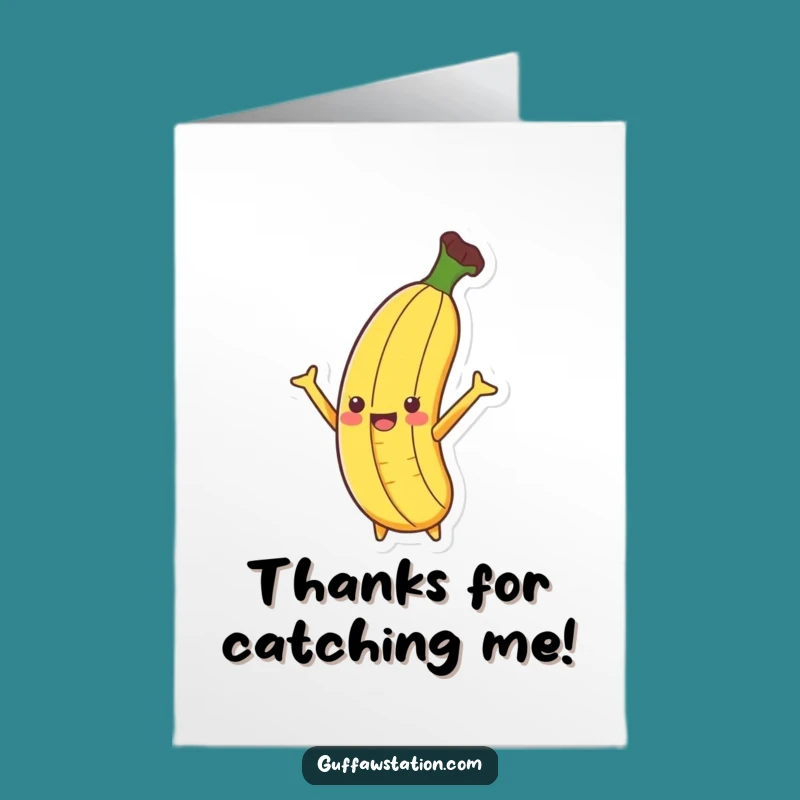 Amusing Free Printable Banana Slip Thank You Card - Slippery Thanks!