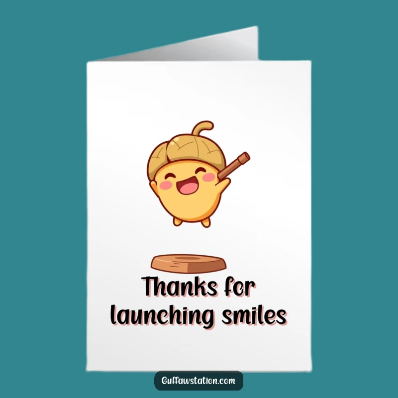 Free Printable Thank You Card: Acorn's Glee Slingshot Thanks