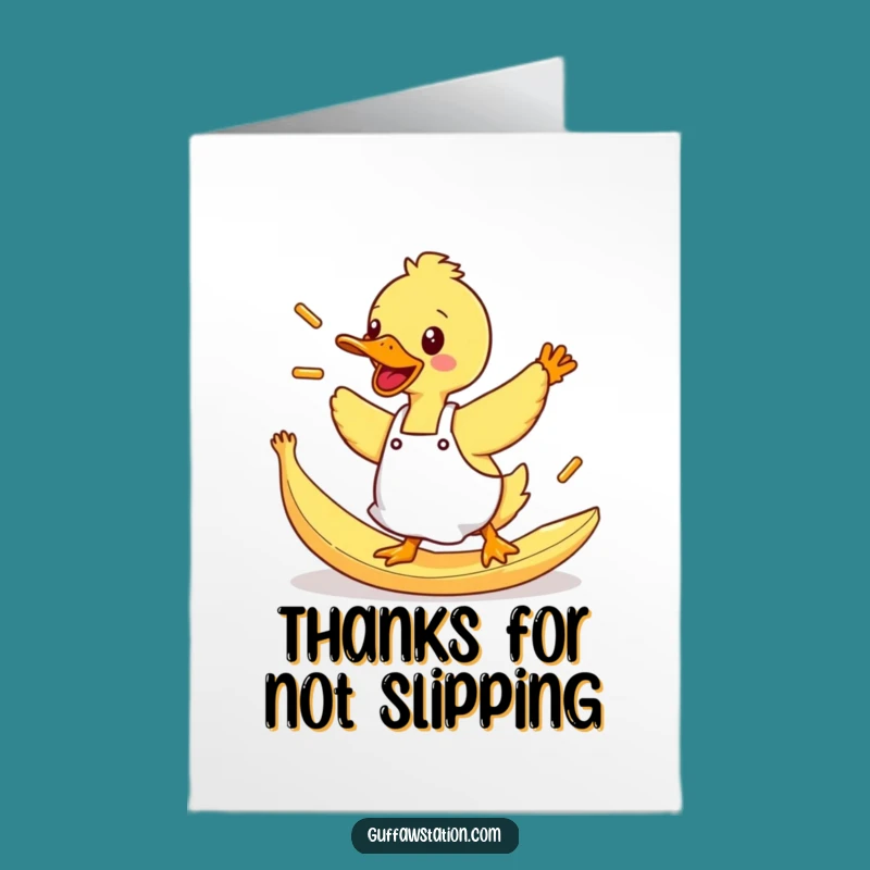 Free Printable Duck Fries Thank You Card - Funny Downloadable