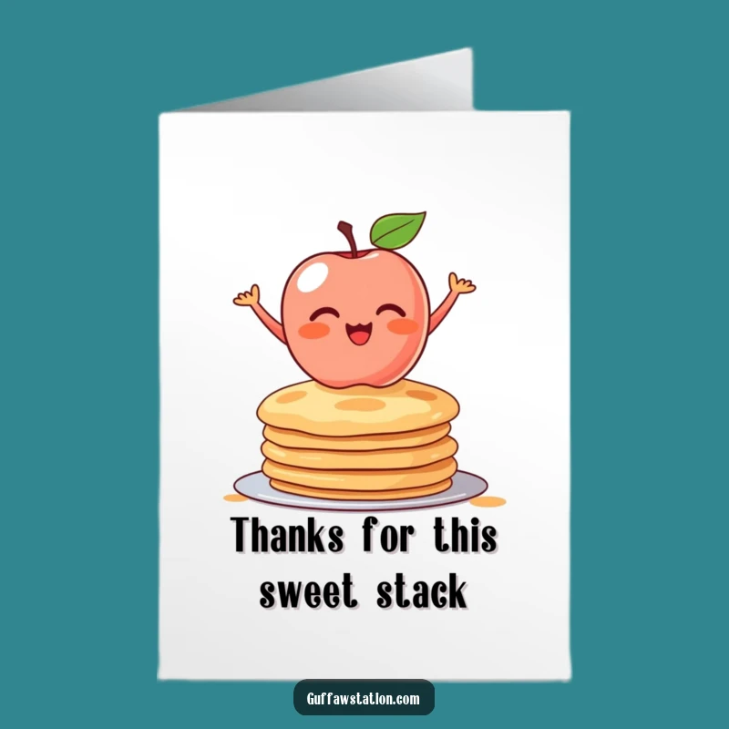Hilarious Free Printable Apple Thank You Card - Sweet Downloadable Gratitude Greeting