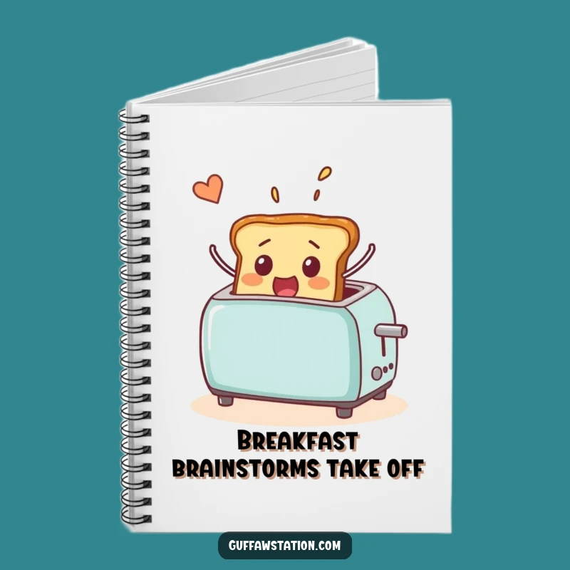 Funny Flying Toast Notebook: Jot Down Ideas with This Hilarious Breakfast Companion