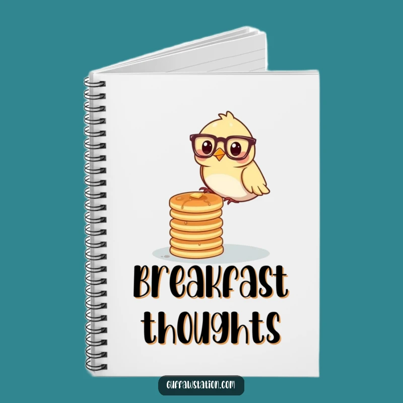 Funny Bird Professor Pancakes Notebook - Hilarious Journal for Smart Ideas