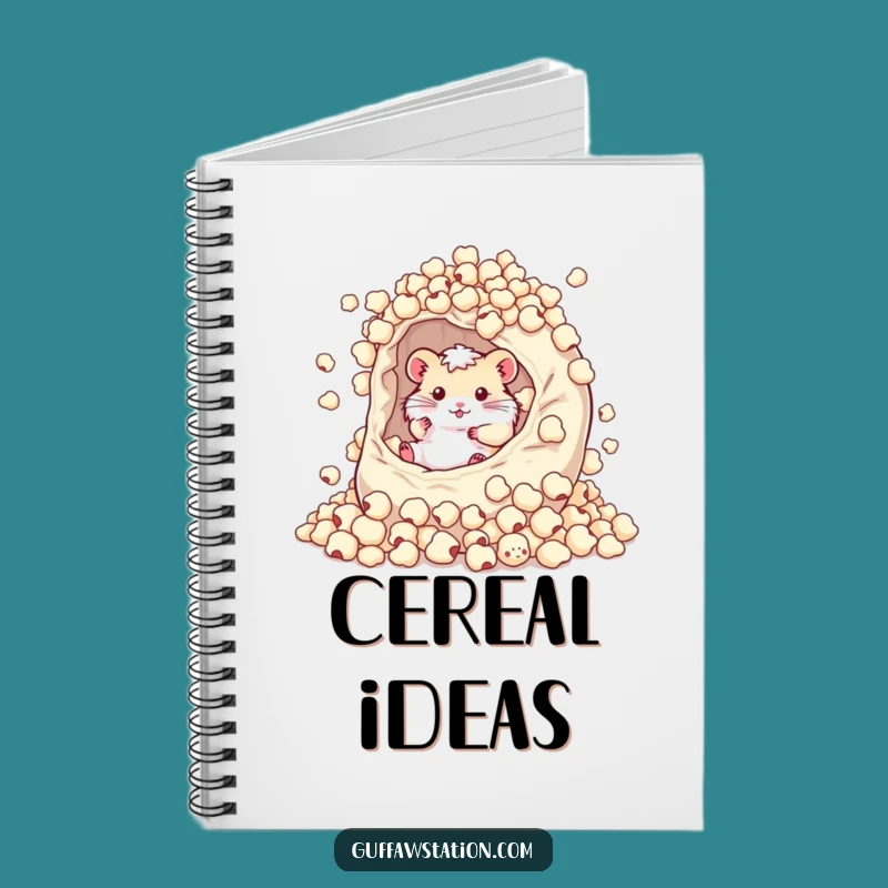 Funny Hamster Cereal Bowl Notebook - Hilarious Journal for Breakfast Brainstorms