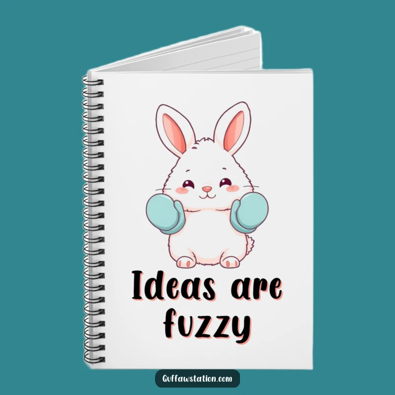 Funny Bunny Oven Mitts Notebook - Jot Down Baking Ideas Gift