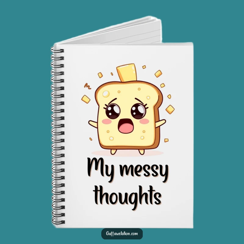 Funny Toast Surprise Notebook - Quirky Breakfast Journal Gift